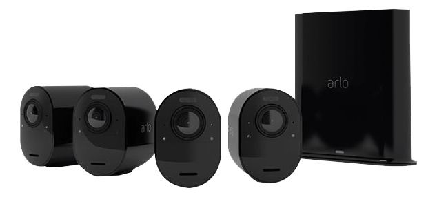 Arlo Ultra 2 Gen 5 V2 Security System Gateway + 4x Kamera, Svart i gruppen HJEM, HUS OG HAGE / Alarm, Sikkerhet og overvåking / Overvåkingskameraer / Digitalt (nettverk) / Utendørs kameraer hos TP E-commerce Nordic AB (C16281)