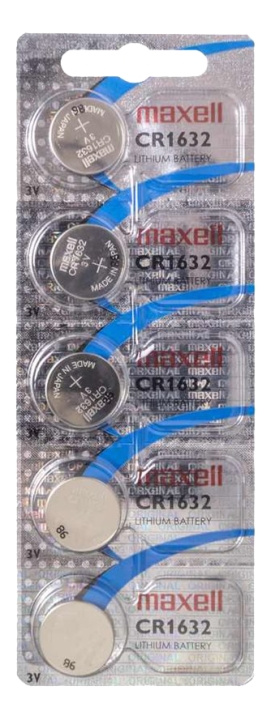 Maxell Lithium CR1632 5P i gruppen Elektronikk / Batterier & Ladere / Batterier / knappcelle hos TP E-commerce Nordic AB (C16317)