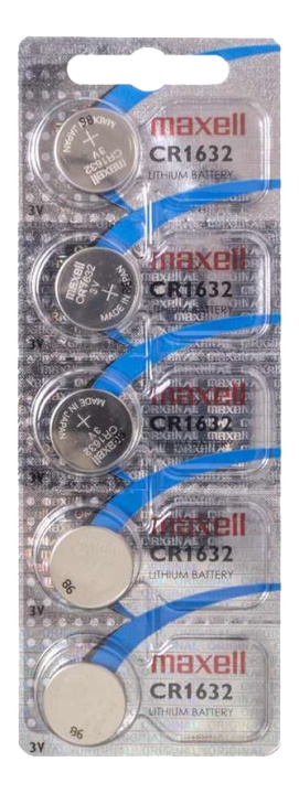 Maxell Litium CR1632 5P i gruppen Elektronikk / Batterier & Ladere / Batterier / knappcelle hos TP E-commerce Nordic AB (C16317)