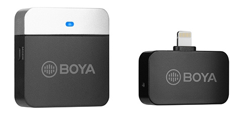 BOYA 2.4G Mini trådløs mikrofon svart i gruppen Elektronikk / Lyd & Bilde / Håndholdte mikrofoner hos TP E-commerce Nordic AB (C16325)