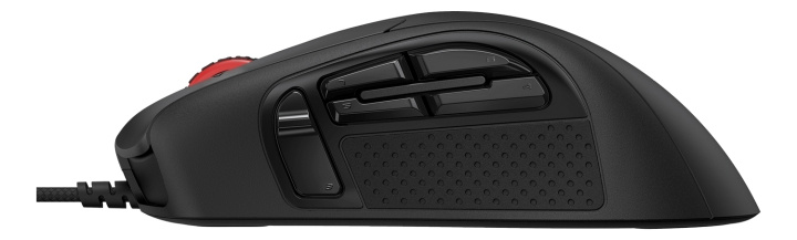 HyperX Pulsefire Raid ergonomisk mus, Pixart 3389-sensor, 11 programmerbare knapper, 1,8 m kabel, svart i gruppen Datautstyr / Mus & Tastatur / Mus / Gaming hos TP E-commerce Nordic AB (C16480)