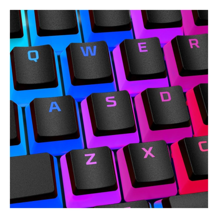HyperX Pudding Keycaps, fullt nøkkelsett, Pan Nordic-layout, svart/transparent i gruppen Datautstyr / GAMING / Tastatur hos TP E-commerce Nordic AB (C16492)
