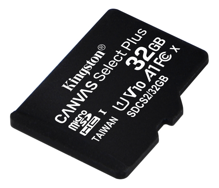 Kingston 32GB micSDHC Canvas Select Plus 100R A1 C10 1-pack w/o ADP i gruppen Elektronikk / Lagringsmedia / Minnekort / MicroSD/HC/XC hos TP E-commerce Nordic AB (C16604)