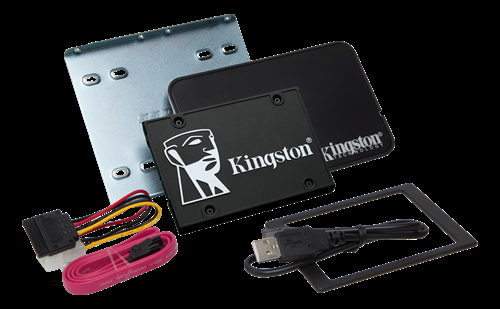 Kingston KC600 SATA SSD-pakke, 256 GB, 2,5