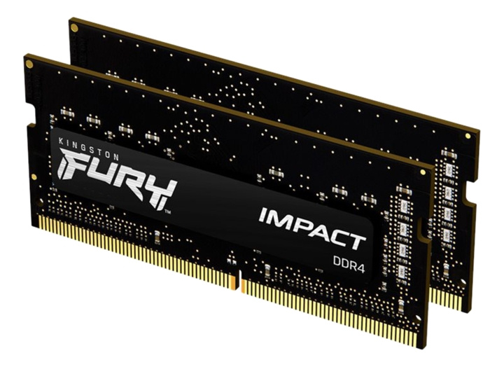Kingston 32GB 2666MHz DDR4 CL16 SODIMM (Kit of 2) FURY Impact i gruppen Datautstyr / PC-Komponenter / RAM-minner / DDR4 SoDimm hos TP E-commerce Nordic AB (C16727)