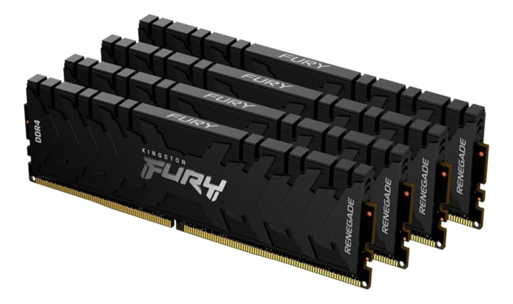 Kingston 32GB 3200MHz DDR4 CL16 DIMM (Kit of 4) FURY Renegade Black i gruppen Datautstyr / PC-Komponenter / RAM-minner / DDR4 hos TP E-commerce Nordic AB (C16772)