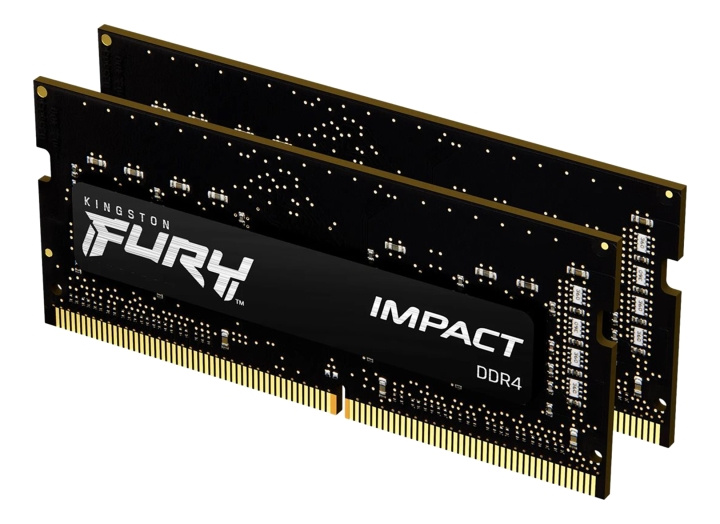 Kingston 16GB 3200MHz DDR4 CL20 SODIMM (Kit of 2) FURY Impact i gruppen Datautstyr / PC-Komponenter / RAM-minner / DDR4 SoDimm hos TP E-commerce Nordic AB (C16777)
