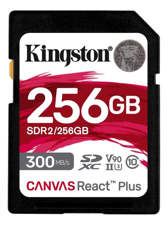 Kingston 256GB Canvas React Plus SDXC UHS-II i gruppen Elektronikk / Lagringsmedia / Minnekort / SD/SDHC/SDXC hos TP E-commerce Nordic AB (C16909)