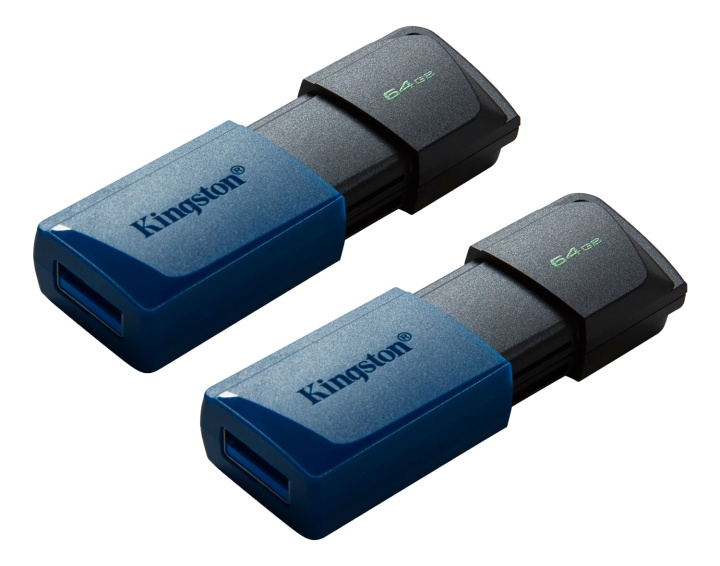Kingston DataTraveler Exodia M USB-minnepinne, 64 GB, 2-pk i gruppen Elektronikk / Lagringsmedia / USB-Pinner / USB 3.2 hos TP E-commerce Nordic AB (C16914)