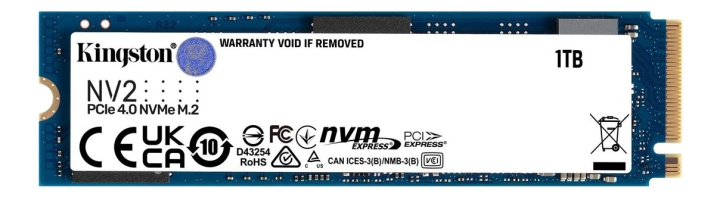 Kingston 1000G NV2 M.2 2280 PCIe 4.0 NVMe SSD i gruppen Datautstyr / PC-Komponenter / Harddisker / SSD hos TP E-commerce Nordic AB (C16943)