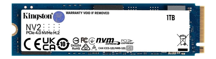 Kingston 1 TB NV2 M.2 2280 PCIe 4.0 NVMe SSD i gruppen Datautstyr / PC-Komponenter / Harddisker / SSD hos TP E-commerce Nordic AB (C16943)