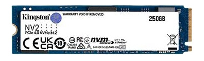 Kingston 250 GB NV2 M.2 2280 PCIe 4.0 NVMe SSD i gruppen Datautstyr / PC-Komponenter / Harddisker / SSD hos TP E-commerce Nordic AB (C16944)