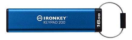 Kingston USB-minnepinne 16 GB IronKey Keypad 200, FIPS 140-3 Lvl 3 (i påvente) AES-256 i gruppen Elektronikk / Lagringsmedia / USB-Pinner / USB 3.2 hos TP E-commerce Nordic AB (C16947)