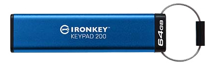 Kingston 64 GB IronKey Keypad 200, FIPS 140-3 Lvl 3 (i påvente) AES-256 i gruppen Elektronikk / Lagringsmedia / USB-Pinner / USB 3.2 hos TP E-commerce Nordic AB (C16949)