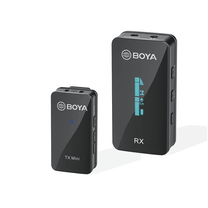 BOYA Trådløs mikrofon x1 BY-XM6-S1 Mini 3.5mm i gruppen Datautstyr / Datamaskin Tilbehør / Mikrofoner hos TP E-commerce Nordic AB (C16998)
