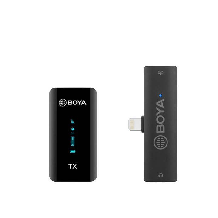 BOYA Wireless Microphone x1 BY-XM6-S3 Lightning i gruppen Datautstyr / Datamaskin Tilbehør / Mikrofoner hos TP E-commerce Nordic AB (C17000)