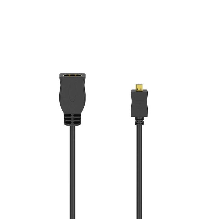 Hama Adapter HDMI Type D-A Hann-Hunn Gullbelagt Svart i gruppen Elektronikk / Kabler og adaptere / HDMI / Adaptere hos TP E-commerce Nordic AB (C17006)