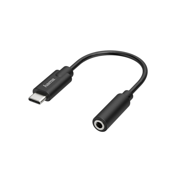 Hama Audio Adapter USB-C to 3.5 mm Stereo i gruppen Elektronikk / Kabler og adaptere / Lyd analog / Adaptere hos TP E-commerce Nordic AB (C17024)