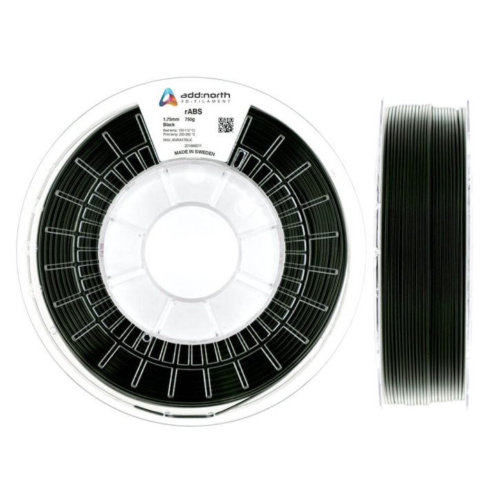 ADDNORTH rABS 750g Black i gruppen Datautstyr / Skrivere og tilbehør / Skrivere / 3D-skrivere og tilbehør / Tillbehör hos TP E-commerce Nordic AB (C17039)