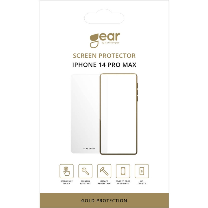 Gear Skjermbeskyttelse 2.5D iPhone 14 Pro Max i gruppen SMARTTELEFON & NETTBRETT / Mobilbeskyttelse / Apple / iPhone 14 hos TP E-commerce Nordic AB (C17093)