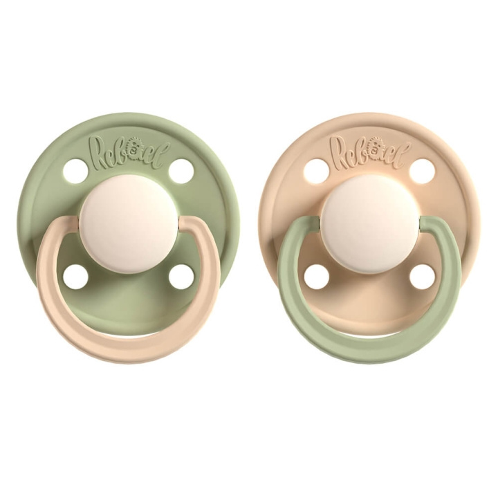 REBAEL Smokker 2-pak Størrelse 1 Cloudy Pearly Lion / Dusty Pearly Dolphin i gruppen LEKER, BARN OG BABY / Babyprodukter / Smokker & Tannringer hos TP E-commerce Nordic AB (C17223)