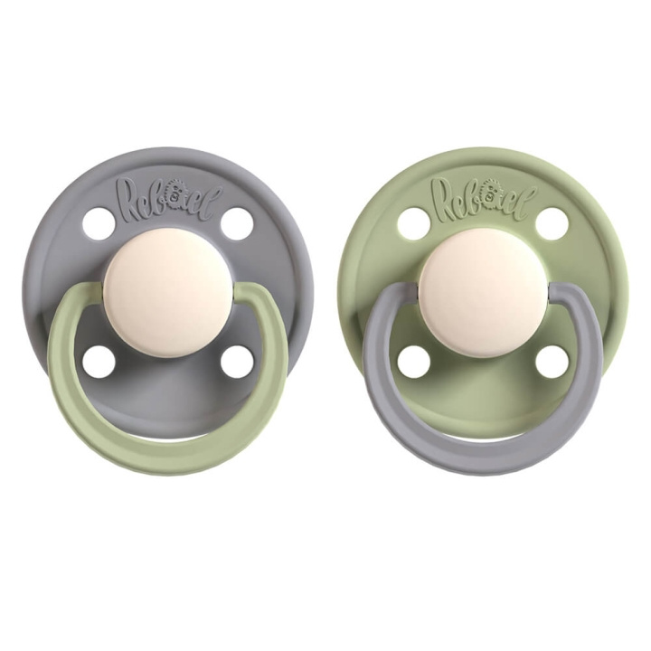 REBAEL Smokker 2-pak Størrelse 1 Pearly Dolphin / Cloudy Pearly Pony i gruppen LEKER, BARN OG BABY / Babyprodukter / Smokker & Tannringer hos TP E-commerce Nordic AB (C17228)