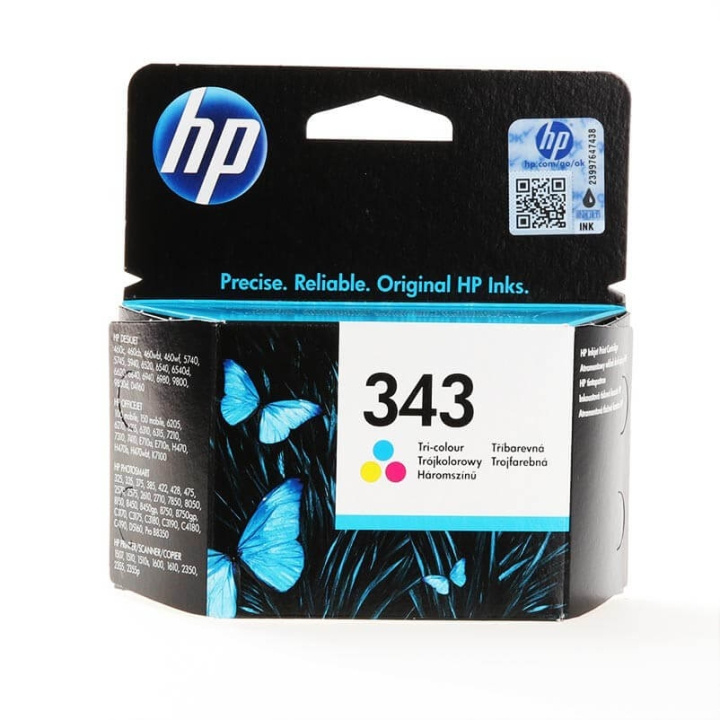 HP Blekk C8766EE 343 Tri-colour i gruppen Datautstyr / Skrivere og tilbehør / Blekk og toner / Blekkpatroner / HP hos TP E-commerce Nordic AB (C17281)