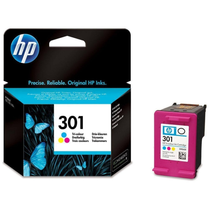 HP Blekk CH562EE 301 Tri-colour i gruppen Datautstyr / Skrivere og tilbehør / Blekk og toner / Blekkpatroner / HP hos TP E-commerce Nordic AB (C17311)