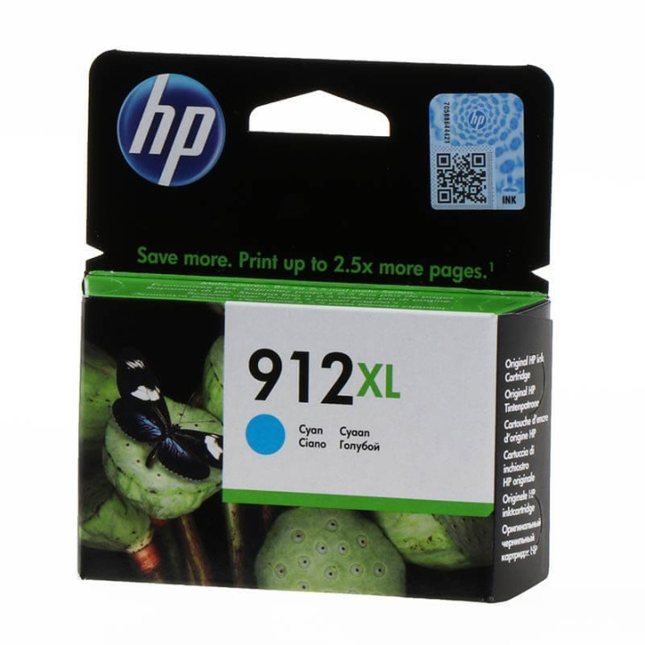 HP Blekk 3YL81AE 912XL Cyan i gruppen Datautstyr / Skrivere og tilbehør / Blekk og toner / Blekkpatroner / HP hos TP E-commerce Nordic AB (C17360)