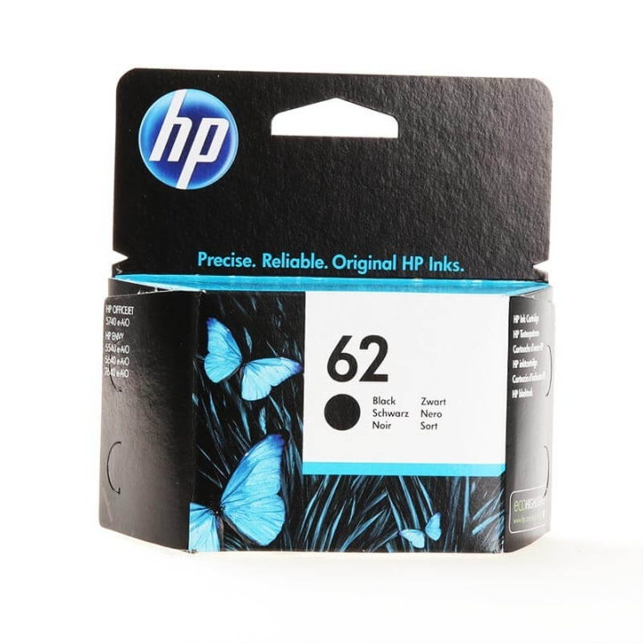 HP Bläck C2P04AE 62 Svart i gruppen Datautstyr / Skrivere og tilbehør / Blekk og toner / Blekkpatroner / HP hos TP E-commerce Nordic AB (C17372)