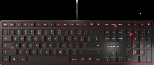 CHERRY KC 6000 SLIM tangentbord, SX-teknik, membran, scissor-brytare R i gruppen Datautstyr / Mus & Tastatur / Tastatur / Kablede hos TP E-commerce Nordic AB (C17600)