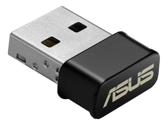 Asus USB-AC53 Nano AC1200 Dual-band USB Wi-Fi Adapter, 802.11ac, MU-MIMO, 2,4/5GHz, svart i gruppen Datautstyr / Nettverk / Nettverkskort / USB Trådløs hos TP E-commerce Nordic AB (C17611)