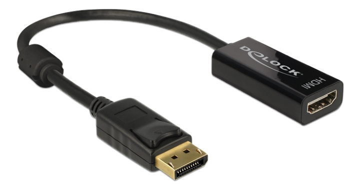 DeLOCK Adapter Displayport 1.2 hann til HDMI hunn, 4K, passiv i gruppen Datautstyr / Kabler og adaptere / DisplayPort / Adaptere hos TP E-commerce Nordic AB (C17649)