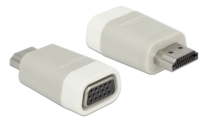 Delock Adapter HDMI-A male > VGA female i gruppen Datautstyr / Kabler og adaptere / VGA / Adaptere hos TP E-commerce Nordic AB (C17666)