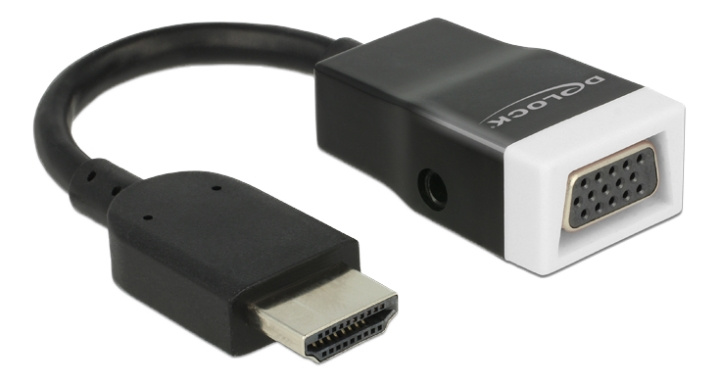 Delock Adapter HDMI-A male > VGA female with Audio i gruppen Datautstyr / Kabler og adaptere / VGA / Adaptere hos TP E-commerce Nordic AB (C17671)