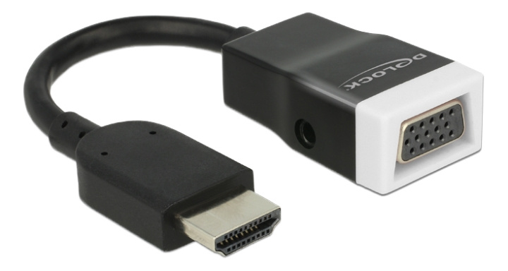 DeLOCK Adapter HDMI-A hann > VGA hunn med lyd i gruppen Datautstyr / Kabler og adaptere / VGA / Adaptere hos TP E-commerce Nordic AB (C17671)