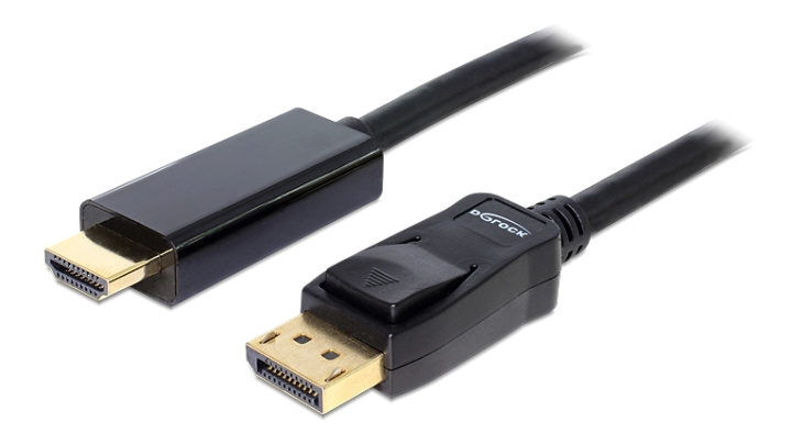 DeLOCK Kabel Displayport 1.1 hann>High Speed HDMI-A hann passiv 3m i gruppen Datautstyr / Kabler og adaptere / DisplayPort / Kabler hos TP E-commerce Nordic AB (C17672)