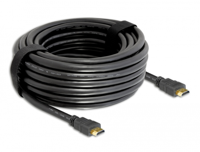 Delock Cable High Speed HDMI with Ethernet – HDMI A male > HDMI A male i gruppen Elektronikk / Kabler og adaptere / HDMI / Kabler hos TP E-commerce Nordic AB (C17677)