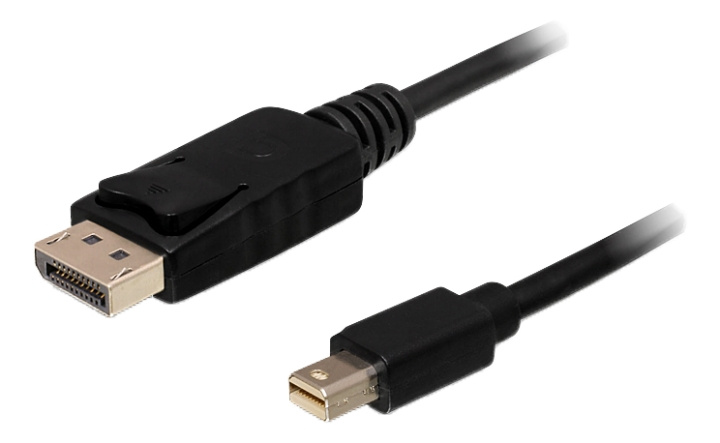 Delock Cable Mini Displayport 1.2 male > Displayport male 4K 60 Hz 5m, svart i gruppen Datautstyr / Kabler og adaptere / DisplayPort / Kabler hos TP E-commerce Nordic AB (C17679)