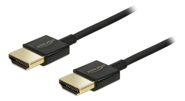 Delock Cable High Speed HDMI with Ethernet - HDMI-A male > HDMI-A male i gruppen Elektronikk / Kabler og adaptere / HDMI / Kabler hos TP E-commerce Nordic AB (C17684)
