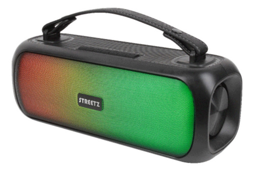 Streetz B200 Boombox 2x 7,5 W, IPX5, AUX, USB flash, LED, svart i gruppen Elektronikk / Lyd & Bilde / Høyttalere & tilbehør / Bluetooth-høyttalere / Bærbare høyttalere hos TP E-commerce Nordic AB (C17700)