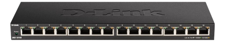 D-Link 16-Port 10/100/1000Mbps Unmanaged Gigabit Ethernet Switch i gruppen Datautstyr / Nettverk / Switcher / 10/100/1000Mbps hos TP E-commerce Nordic AB (C17782)