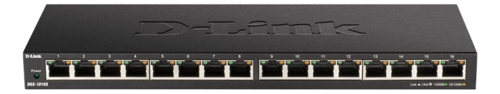 D-Link 16-Port 10/100/1000Mbps Unmanaged Gigabit Ethernet Switch i gruppen Datautstyr / Nettverk / Switcher hos TP E-commerce Nordic AB (C17782)