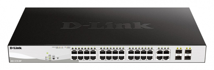 D-Link Web Smart Switch 24x10/100/1000 +4 SFP i gruppen Datautstyr / Nettverk / Switcher hos TP E-commerce Nordic AB (C17789)