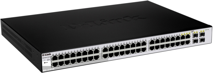 dlink nettverkssvitsj lag 2 10/100 /1000 Mbps 44xRJ45 4xSFP metall i gruppen Datautstyr / Nettverk / Switcher hos TP E-commerce Nordic AB (C17790)