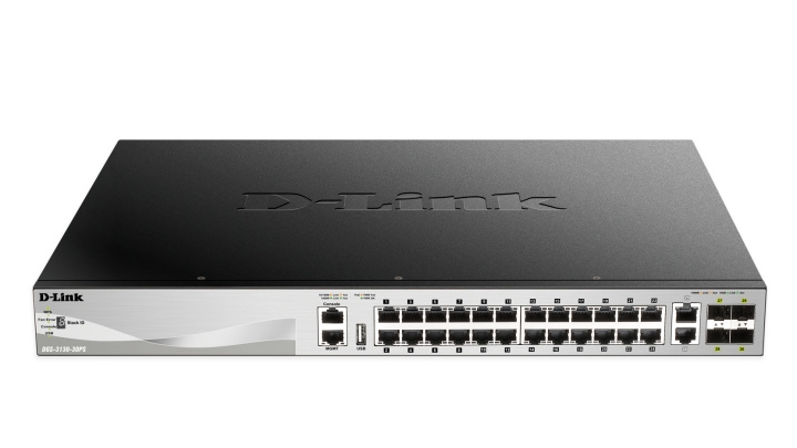 D-link 24 x 10/100/1000BASE-T PoE ports (370W budget) Layer 3 i gruppen Datautstyr / Nettverk / Switcher / 10/100/1000Mbps hos TP E-commerce Nordic AB (C17800)