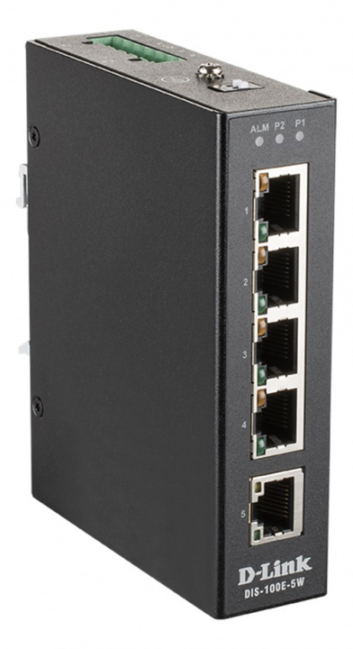 D-Link 5 Port Unmanaged Switch with 5 x 10/100 BaseT(X) ports i gruppen Datautstyr / Nettverk / Switcher / 10/100Mbps hos TP E-commerce Nordic AB (C17813)