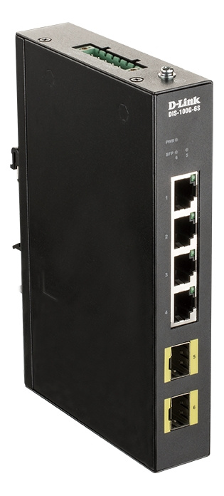 dlink 4-port Gigabit Industrial Switch inkludert 2 x 100/1000M SFP i gruppen Datautstyr / Nettverk / Switcher hos TP E-commerce Nordic AB (C17818)