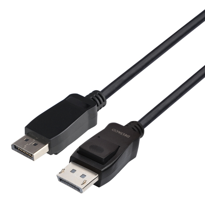 DELTACO DisplayPort cable, DP 1.4, 8K@60Hz, 1m, black i gruppen Datautstyr / Kabler og adaptere / DisplayPort / Kabler hos TP E-commerce Nordic AB (C17845)