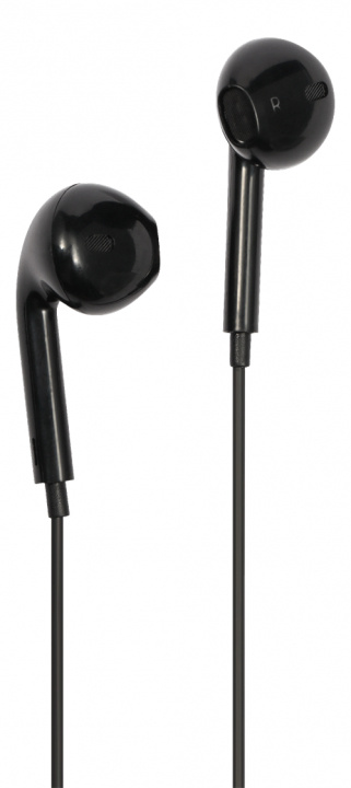 STREETZ Semi-in-ear earphones, 3-button, USB-C, black i gruppen Elektronikk / Lyd & Bilde / Hodetelefoner & Tilbehør / Hodetelefoner hos TP E-commerce Nordic AB (C17914)
